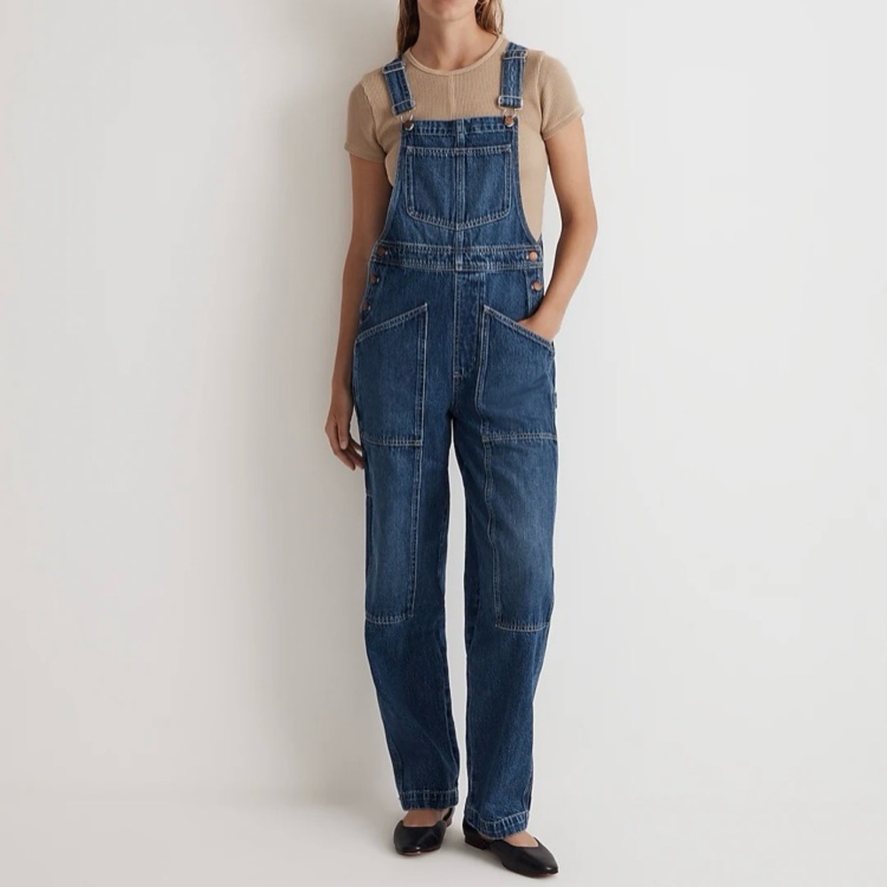 NWT Madewell Oversized Carpenter Overalls in Copley Wash